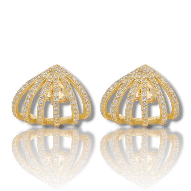 Φωτογραφία από Gold plated silver 925º hoop earrings(code FC009207)