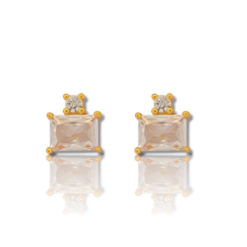 Φωτογραφία από Yellow - gold plated silver 925º earrings (code FC009957)