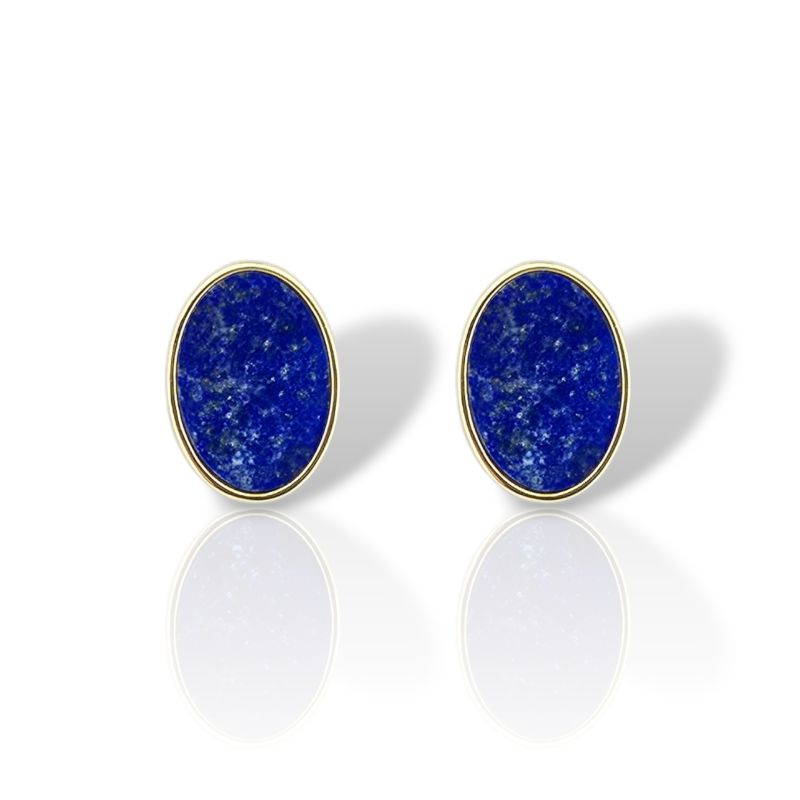 Φωτογραφία από Orecchini in Argento Placcato Oro con Sodalite (FC013939)
