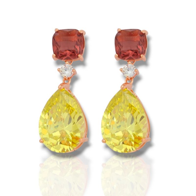 Φωτογραφία από Rose gold plated silver 925º earrings (code FCM2700)