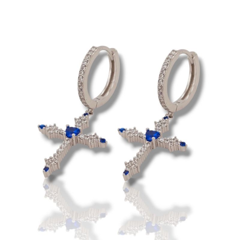 Φωτογραφία από Orecchini in argento 925° rodiato (code FCM2703)