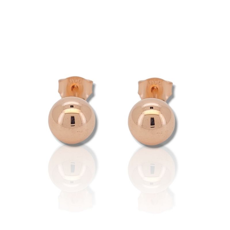 Φωτογραφία από Rose gold plated silver 925º earrings (code SHK1170R)