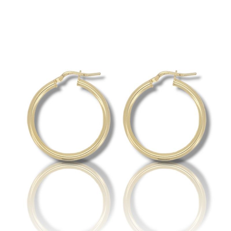 Φωτογραφία από Orecchini cerchio in argento 925° dorato  (code SHK017)