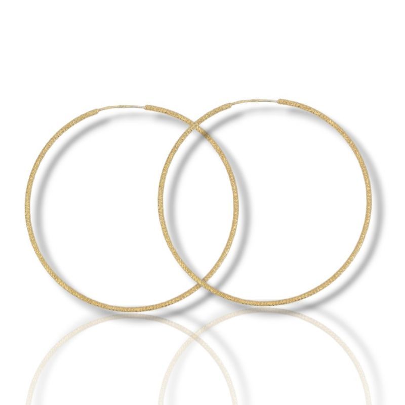 Φωτογραφία από Orecchini cerchio in argento 925° dorato  (code SHK024)