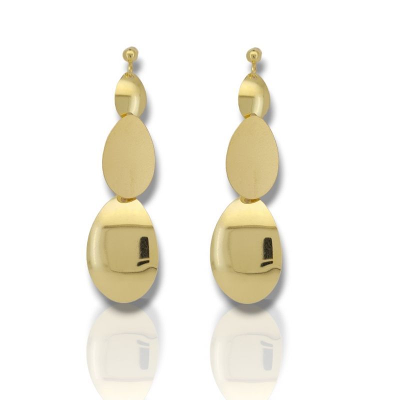 Φωτογραφία από Gold plated silver 925º drop earrings (code SHK1355G)