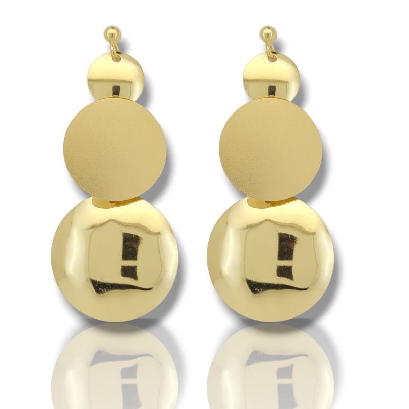 Φωτογραφία από Orecchini pendenti in argento 925° dorato (code SHK1356G)