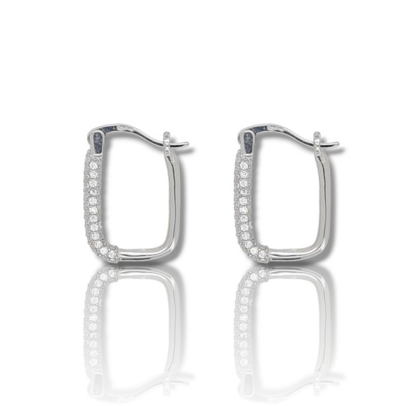Φωτογραφία από Platinum plated silver 925º  earrings (code SHK810)