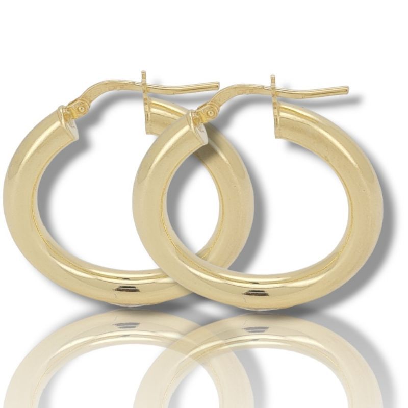 Φωτογραφία από Orecchini cerchio in argento 925° dorato  (code SHK905)