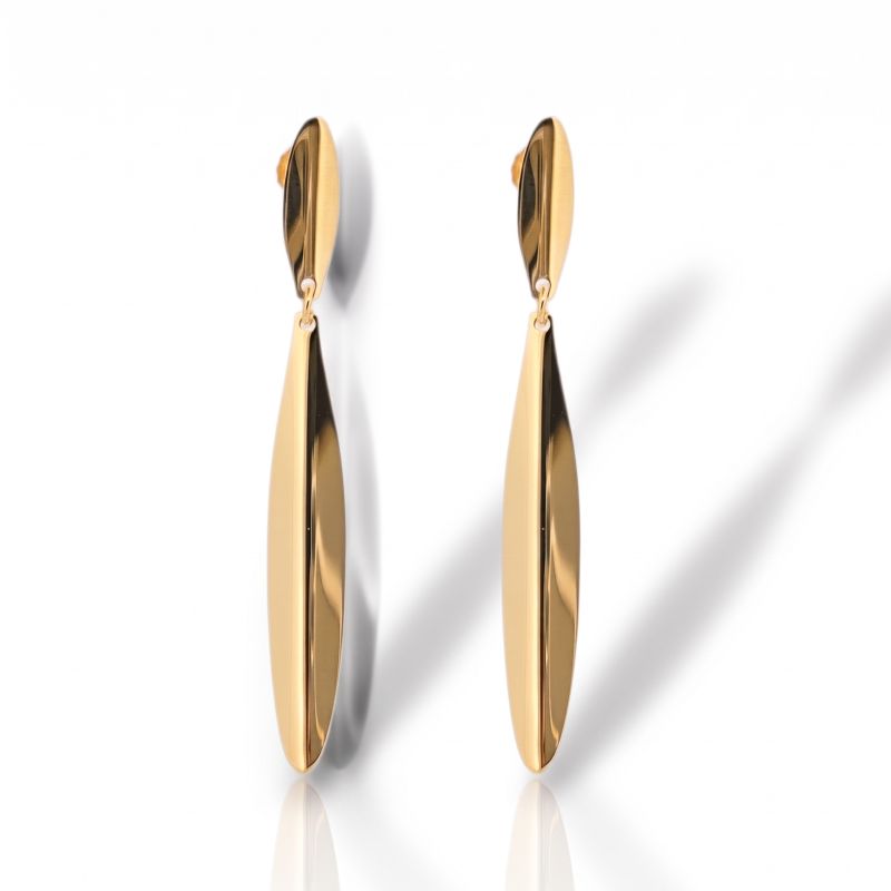 Φωτογραφία από Orecchini pendenti in argento 925° dorato (code SL000019)