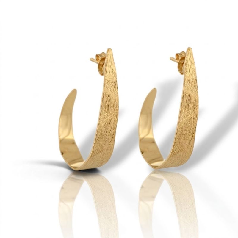 Φωτογραφία από Orecchini Pendenti in Argento 925 Satinato oro Giallo (SVX2402347D)