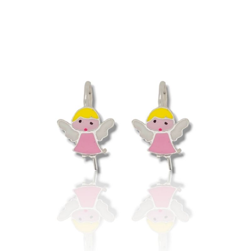 Φωτογραφία από Orecchini pendente, Angelo, in argento 925° rodiato (code TX2863)