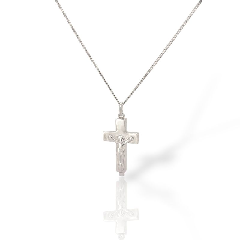 Φωτογραφία από Ασημένιο Επιπλατινωμένο Φυλαχτό - Σταυρός 