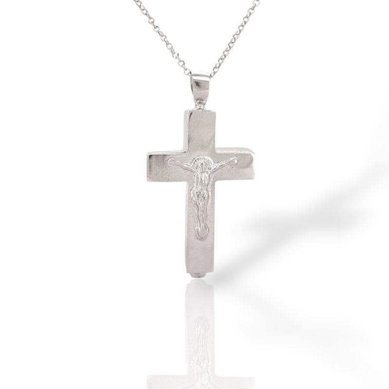 Φωτογραφία από Ασημένιο Επιπλατινωμένο Φυλαχτό - Σταυρός 