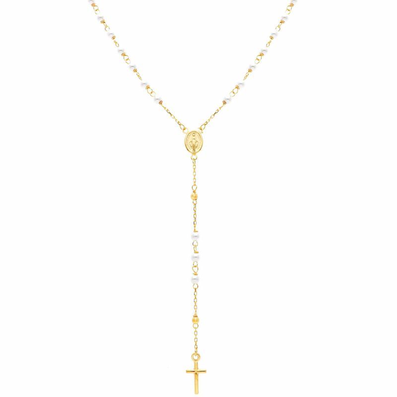 Φωτογραφία από Golden rosary necklace k14   (code S168036)