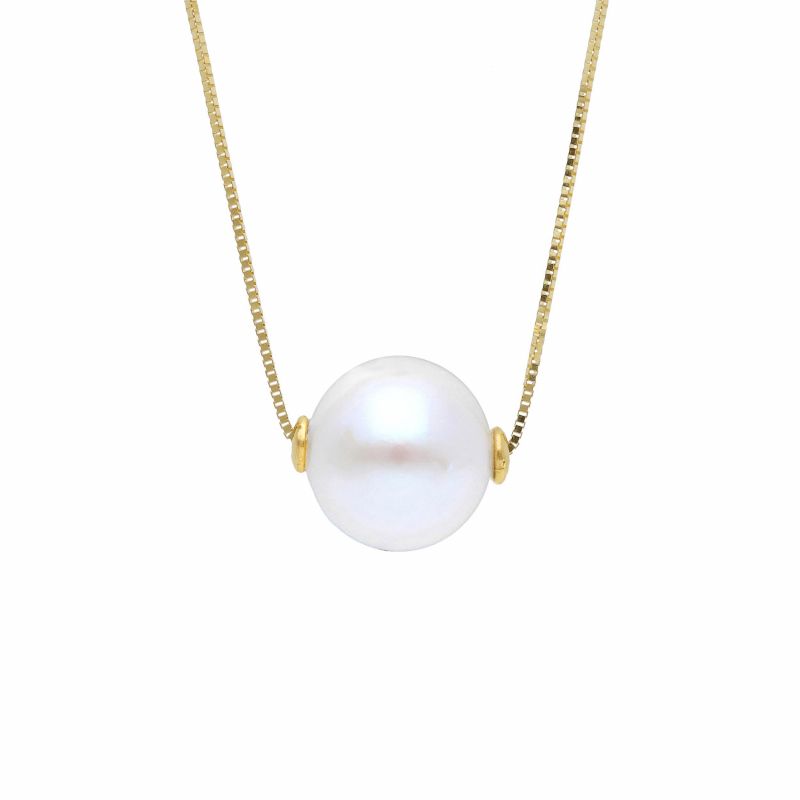 Φωτογραφία από Girocollo in oro giallo k9 con Perla (code S173631)