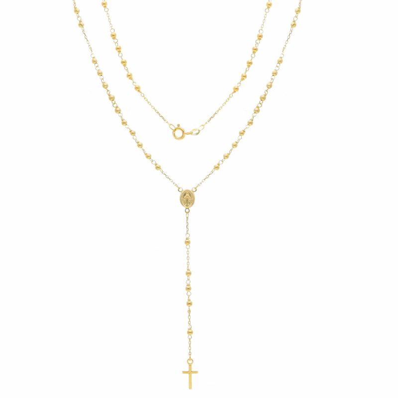 Φωτογραφία από Golden rosary necklace k14   (code S193602)