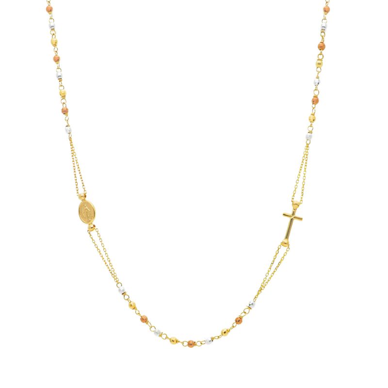 Φωτογραφία από Κολιέ ροζάριο απο χρυσό κ14  (code S203254)