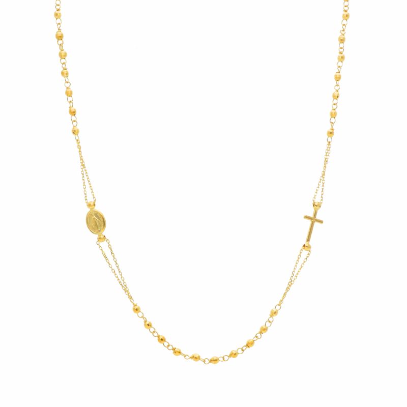 Φωτογραφία από Collana Rosario in oro giallo k14 (code S213582)