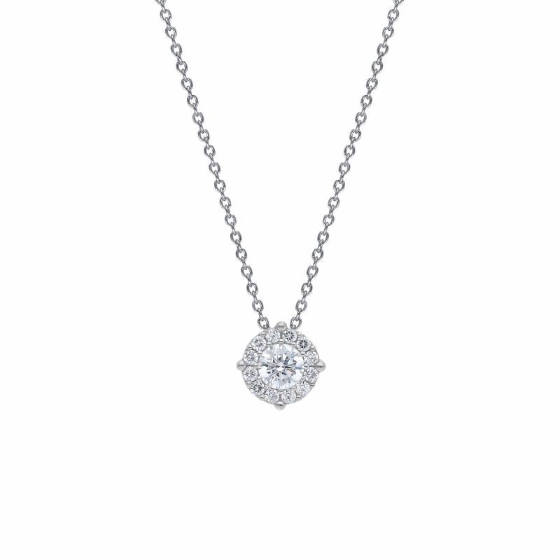 Φωτογραφία από White gold necklace k9 with zircon  (code S214157)