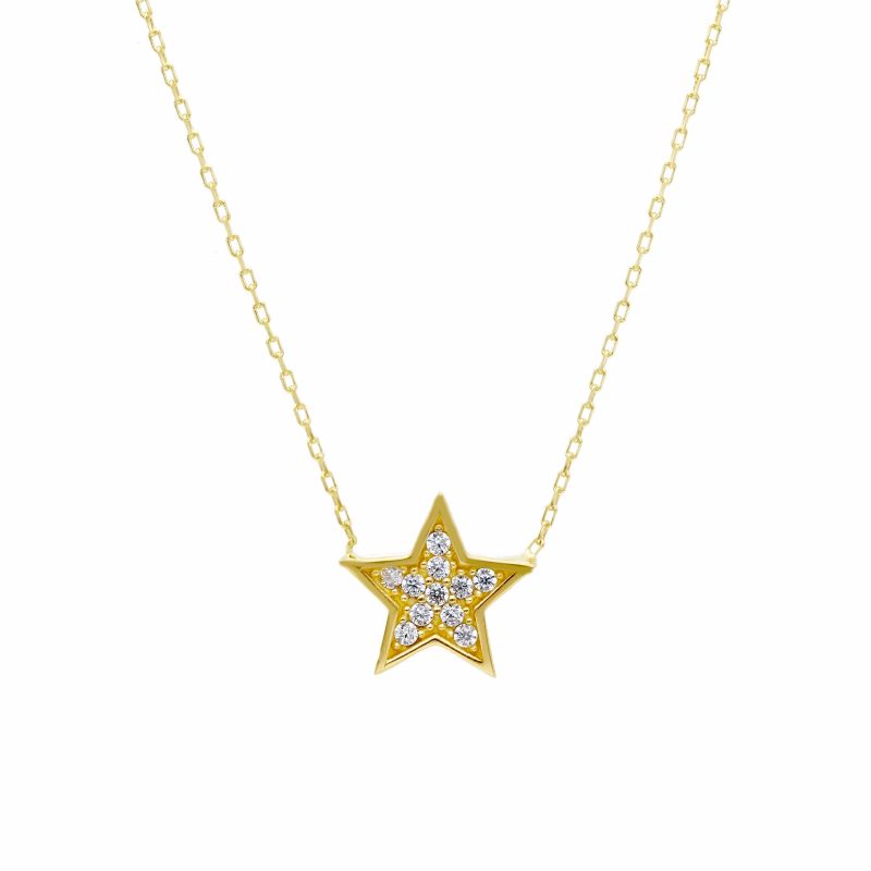Φωτογραφία από Yellow gold necklace k14 with zircon (code S224100)