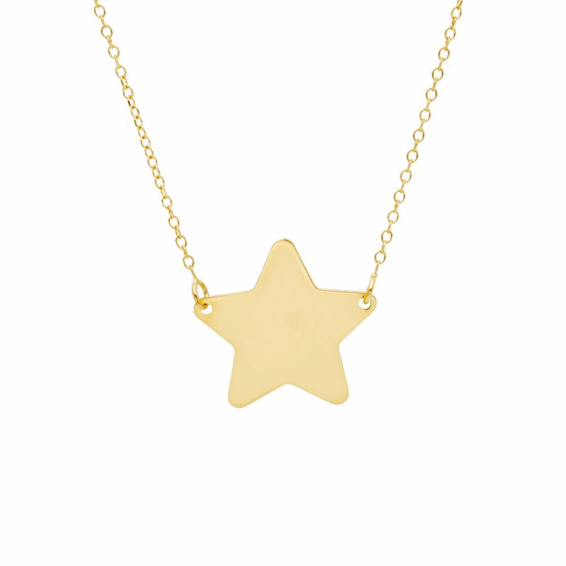 Φωτογραφία από Girocollo Stella in oro giallo  k14 (code S230898)