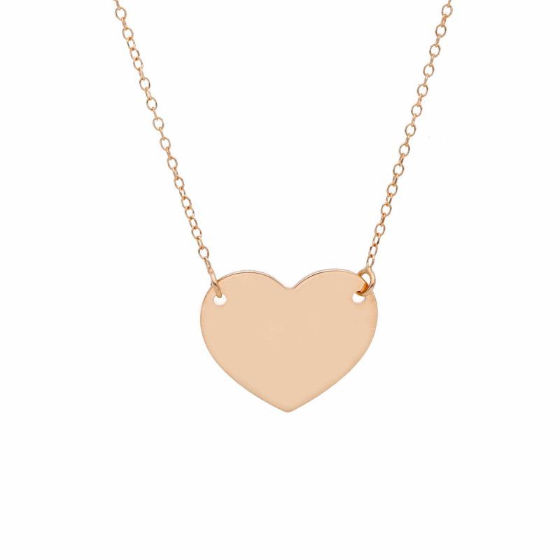 Φωτογραφία από Rose gold heart necklace k14  (code S230908)