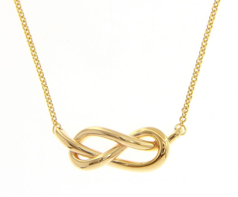 Φωτογραφία από Girocollo in oro giallo k14 con Nodo & Infinito (code S231120)