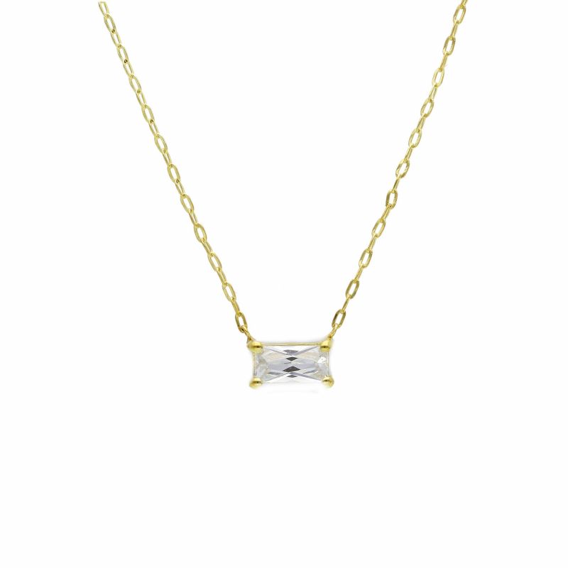 Φωτογραφία από Yellow gold necklace k14 with zircon (code S263180)