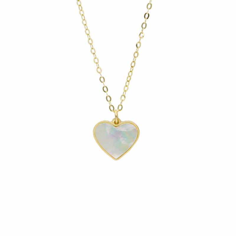 Φωτογραφία από Yellow gold necklace k9 with mother of pearls  (code S265525)