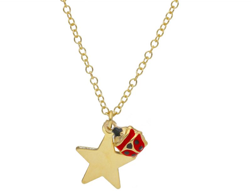 Φωτογραφία από Yellow gold Bracelet ladybugs k14  (code S266396)