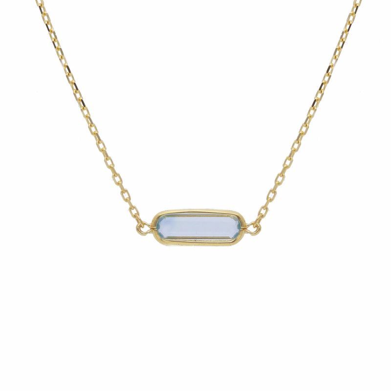 Φωτογραφία από Κολιέ απο χρυσό κ9 με Blue Topaz (code S274242)