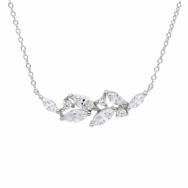 Φωτογραφία από White gold necklace k9 with zircon  (code S274935)