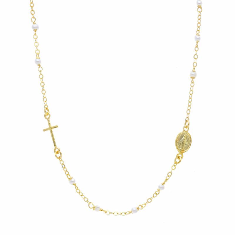 Φωτογραφία από Golden rosary necklace k9  (code S278039)