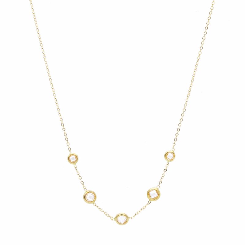 Φωτογραφία από Yellow Gold κ14 Necklace with Zircon (code S278311)