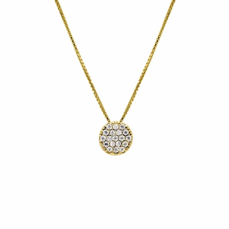Φωτογραφία από Yellow gold necklace k14 with zircon (code S279562)