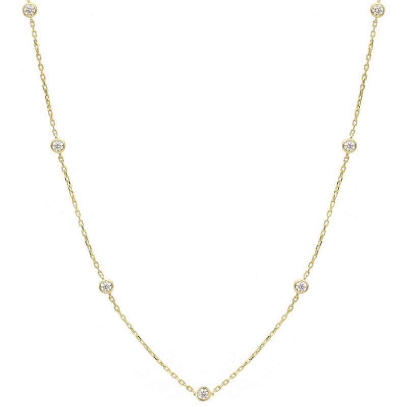 Κολιέ απο χρυσό κ9 με ζιργκόν (code S279884) Φωτογραφία από Κολιέ απο χρυσό κ9 με ζιργκόν (code S279884)