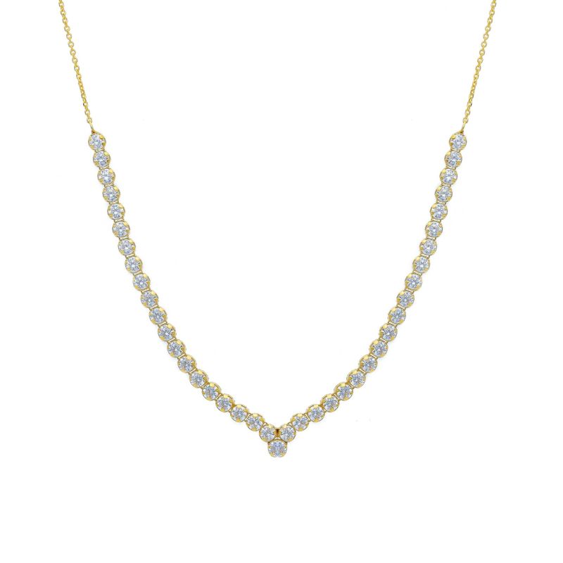 Φωτογραφία από Κολιέ απο χρυσό κ14 με ζιργκόν  (code S283365)