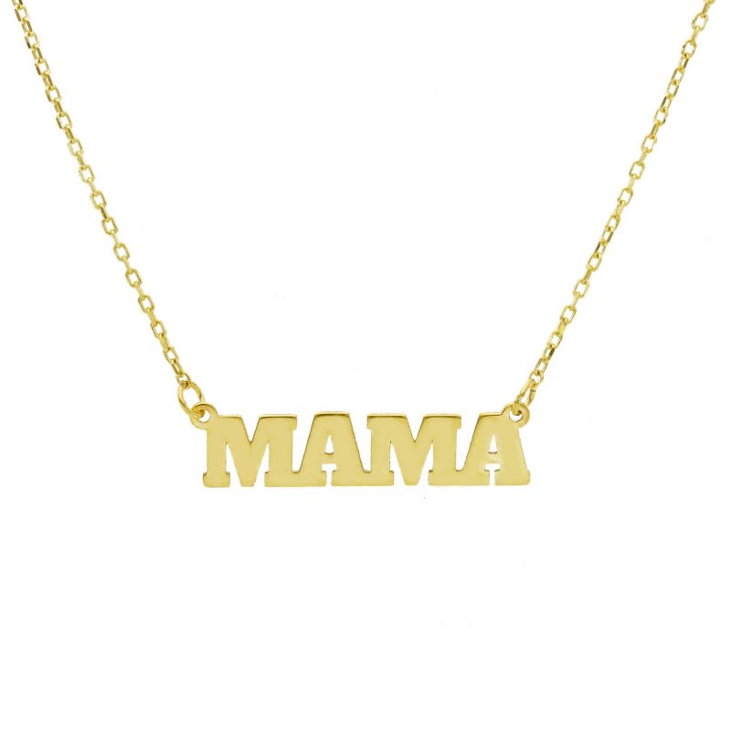 Φωτογραφία από Χρυσό Κολιέ 9Κ με το Μοτίβο «MAMA» S284067