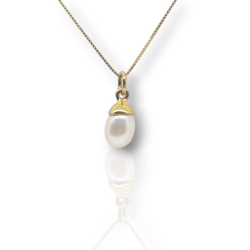 Φωτογραφία από Girocollo in oro Giallo con Perla  (code H2526)
