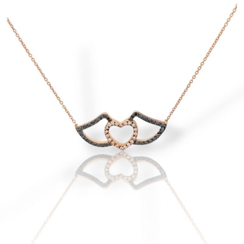 Φωτογραφία από Rose gold Necklace with diamonds (code P2267)
