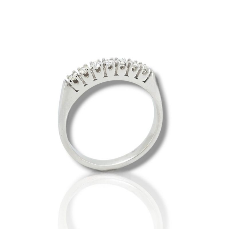 Φωτογραφία από White gold eternity ring k18 with 7 diamonds (code T2891)