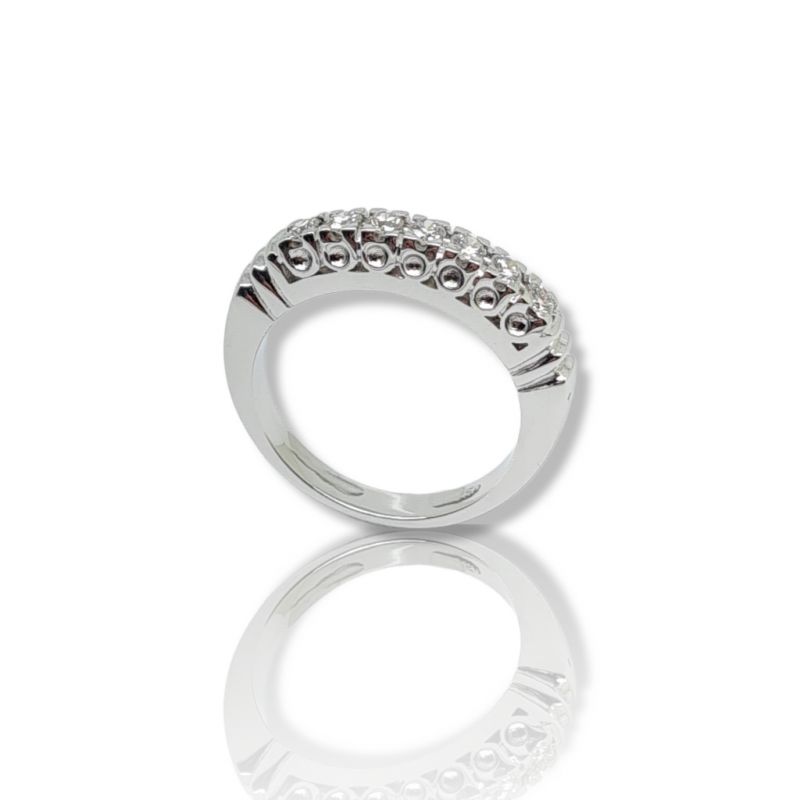 Φωτογραφία από White gold eternity ring k18 with 7 diamonds (code T2195)