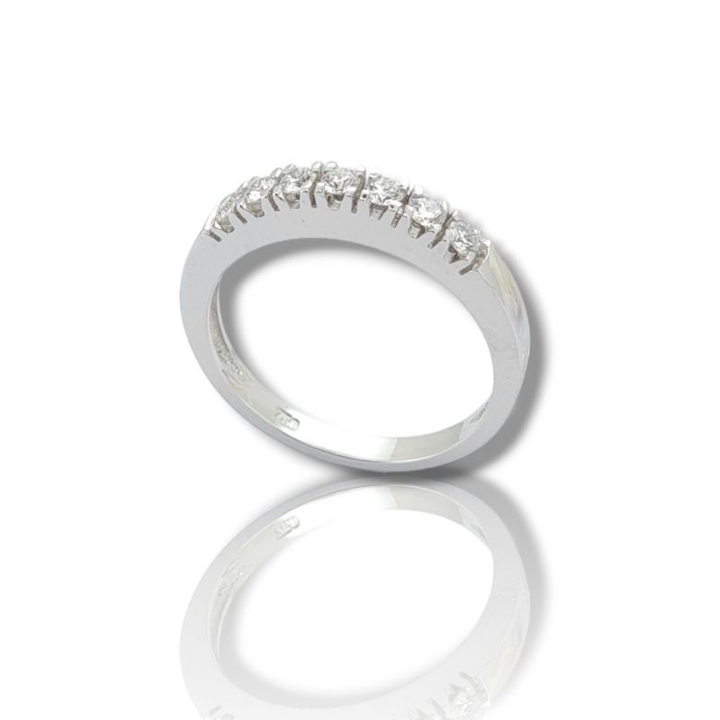 Φωτογραφία από White gold eternity ring k18 with 7 diamonds (code P2331)