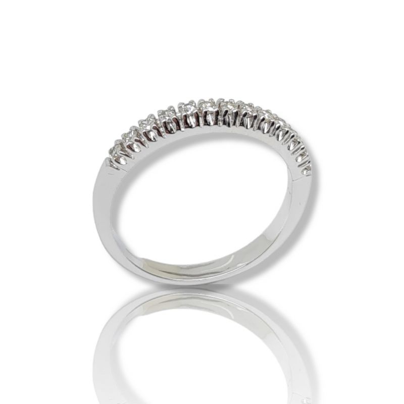 Φωτογραφία από Eternity white gold k18 ring with 13 diamonds (T2427)