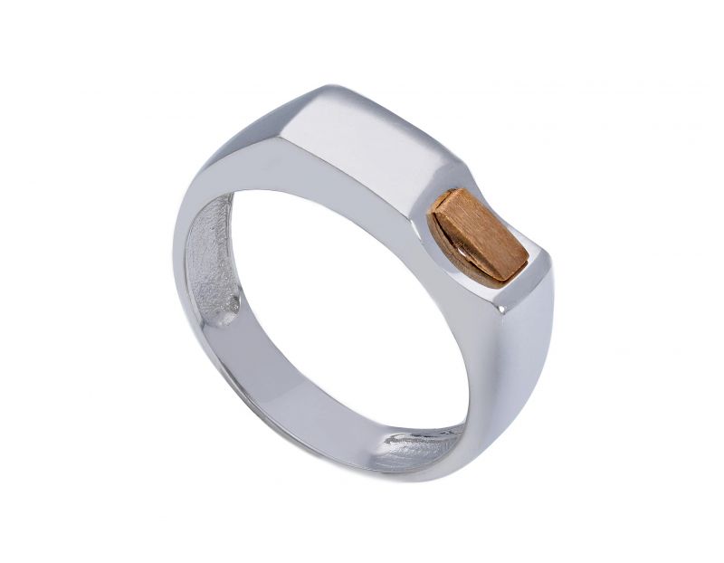 Φωτογραφία από White and rose gold ring k18 (code S208220)