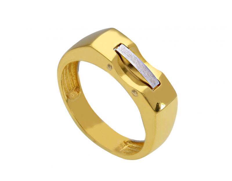 Φωτογραφία από Gold and white gold ring k18 (code S208221)
