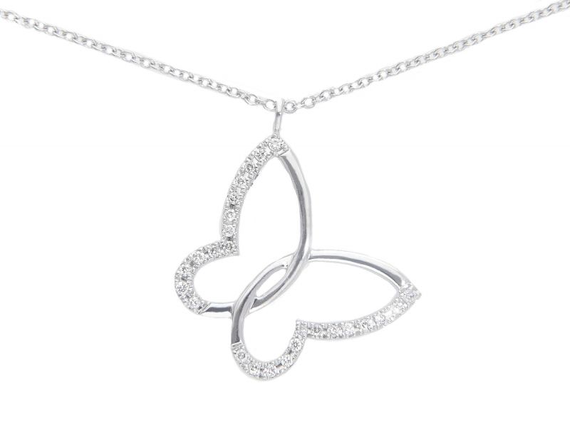 Φωτογραφία από  White gold necklace k18 with diamonds (code S228233)
