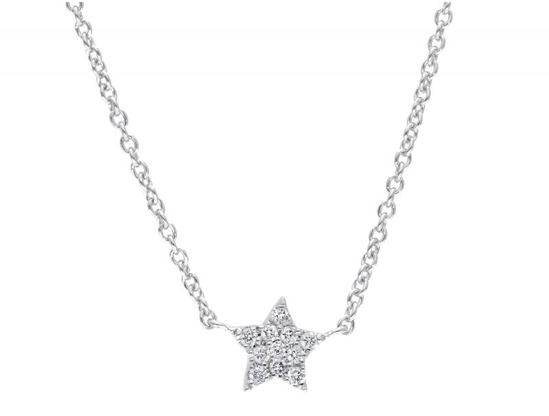 Φωτογραφία από  White gold necklace k18 with diamonds (code S247025)