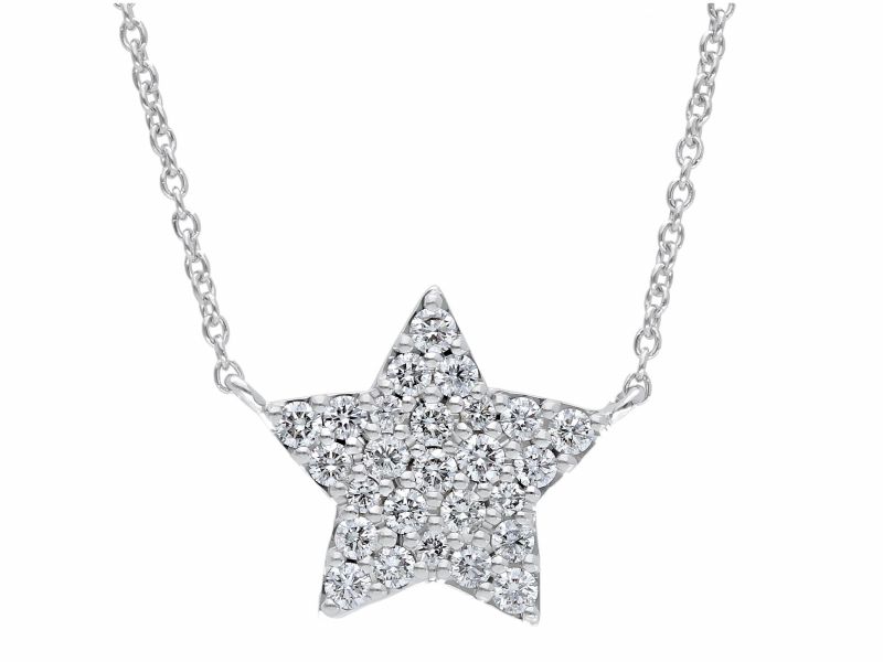 Φωτογραφία από  White gold necklace k18 with diamonds (code S253122)