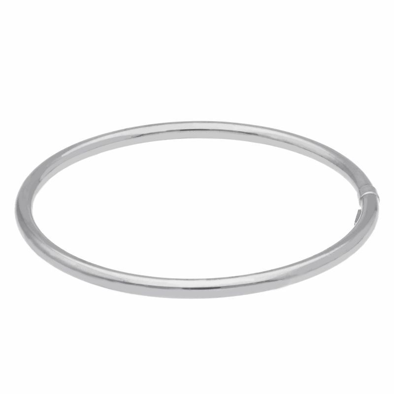 Φωτογραφία από White gold oval bracelet with clasp k14 (code S201308)